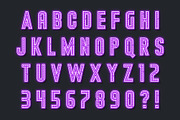Retro LEDs and neon show alphabet, an Object Graphic by RevelStockart (Thumbnail 12 of 12)