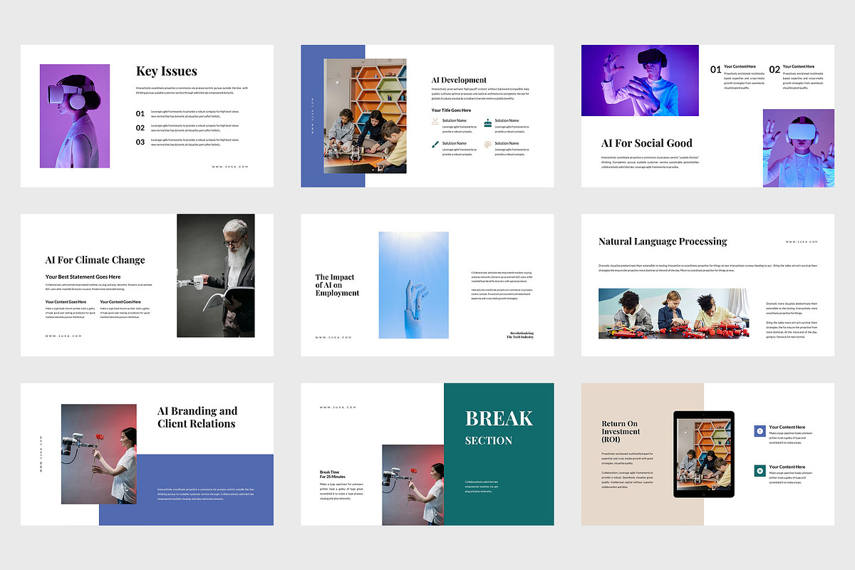 Suka : AI Business Google Slides, a Presentation Template by Punkl Camp (Photo 3 of 9)