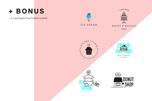 Cakes And Ice Cream Icon Set