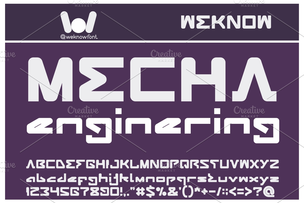 android robot font, a Font by weknow (Photo 5 of 5)