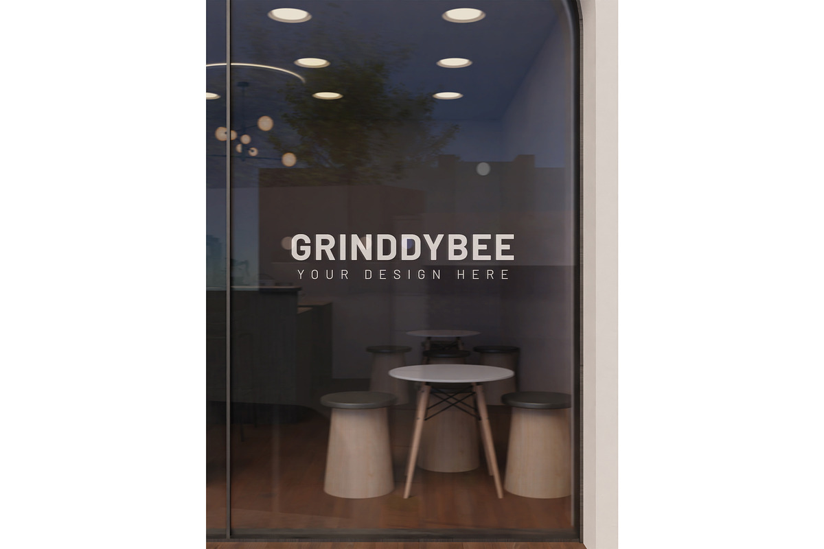 Signage & Storefront logo mockup, an Advertising Mockup by Mockthethics. (Photo 7 of 13)