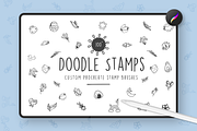 PROODLE Procreate Doodle Stamps, a Brush Add-On by Delightful Design (Thumbnail 1 of 8)