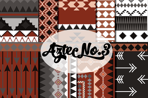 Aztec Tribal in Brown and Gray preview 4