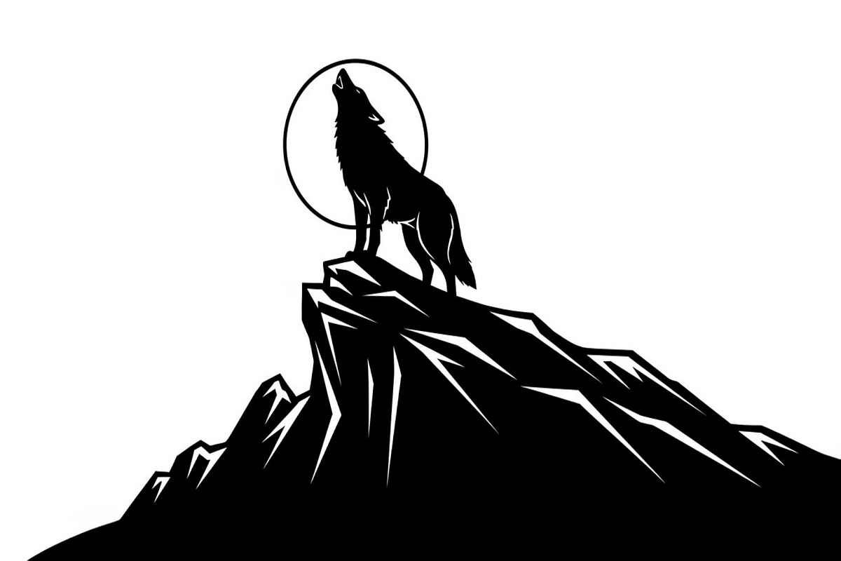 40 Wolf Moon Silhouette Vector Bundl, an Illustration by Amazin_art (Photo 28 of 41)