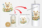 Bear Embroidery Clipart, a Graphic by Artnoy (Thumbnail 3 of 5)