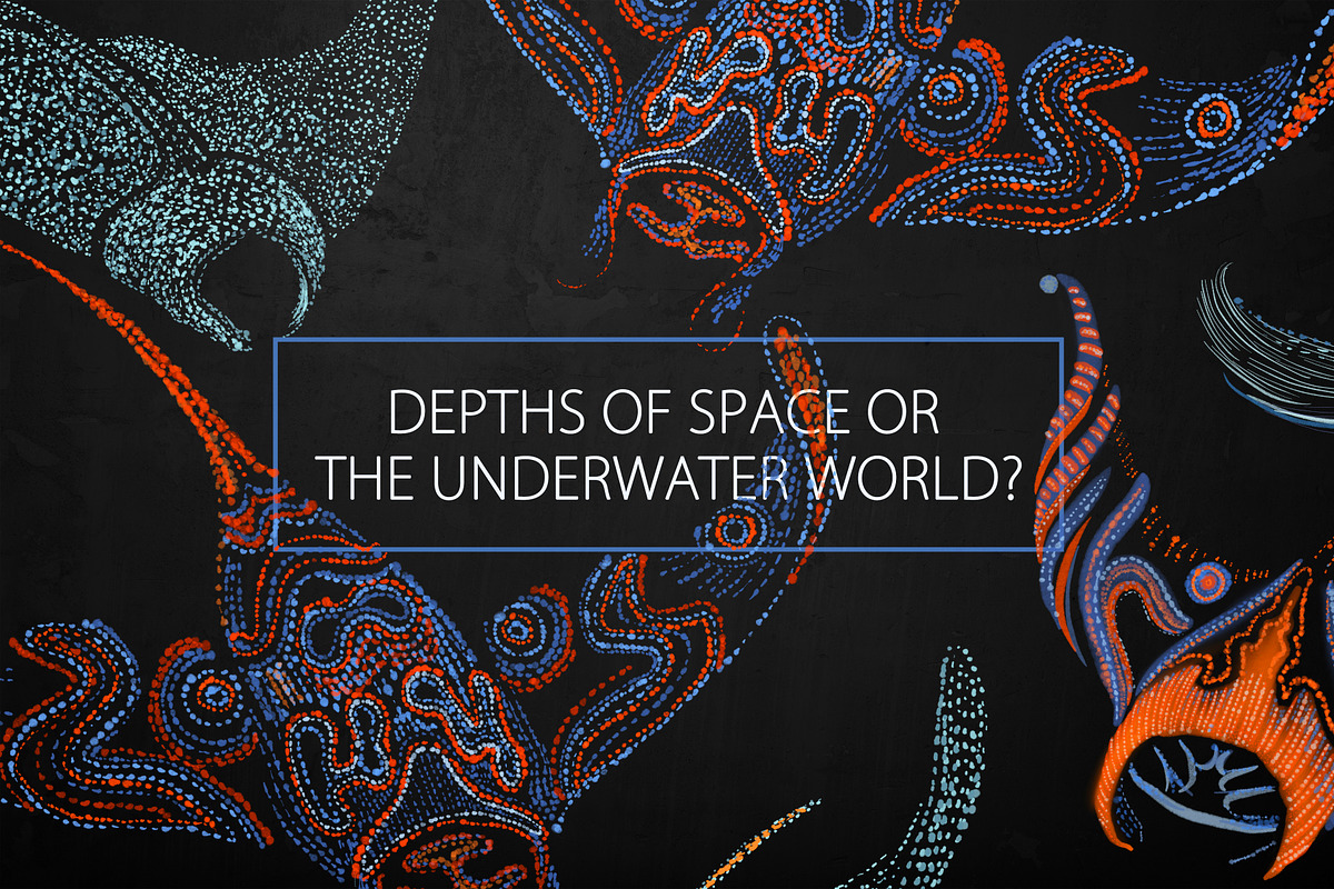 UNDERWATER / SPACE PATTERNS, a Pattern Graphic by ANAKOTO (Photo 13 of 17)