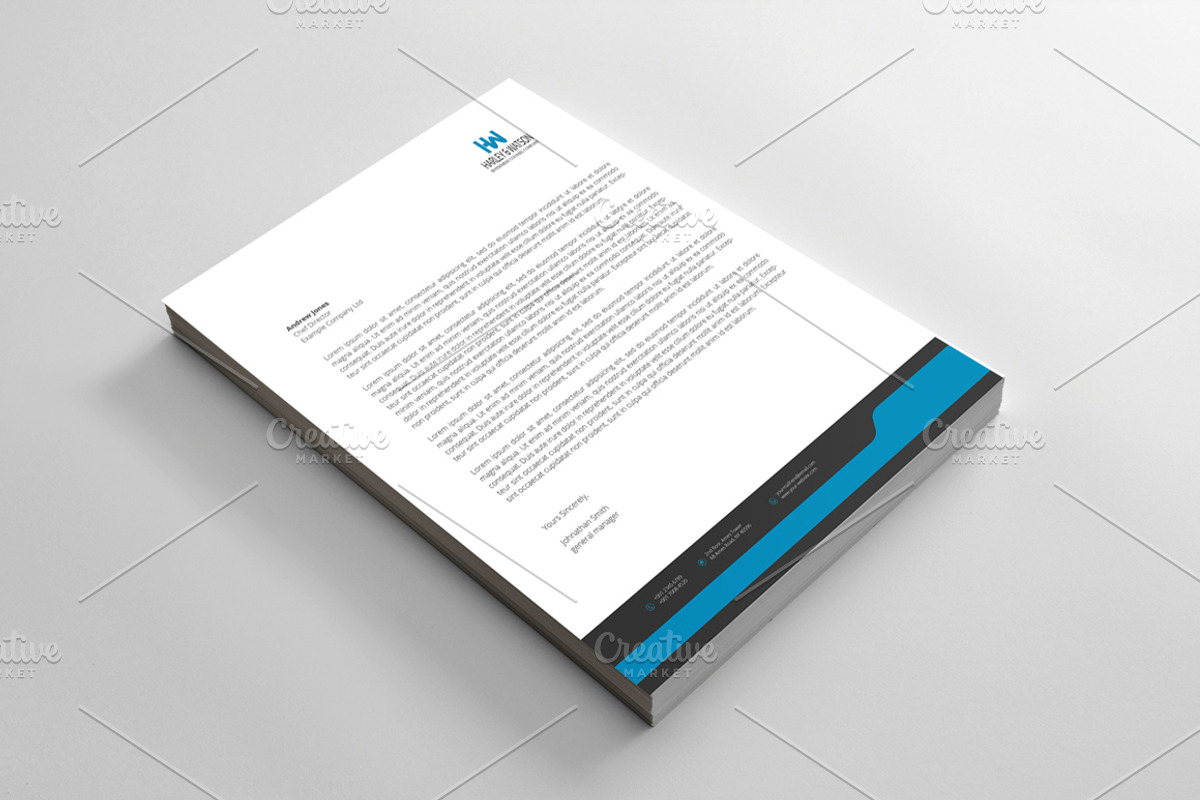 Corporate Letterhead, a Stationery Template by BettyDesign (Photo 2 of 7)