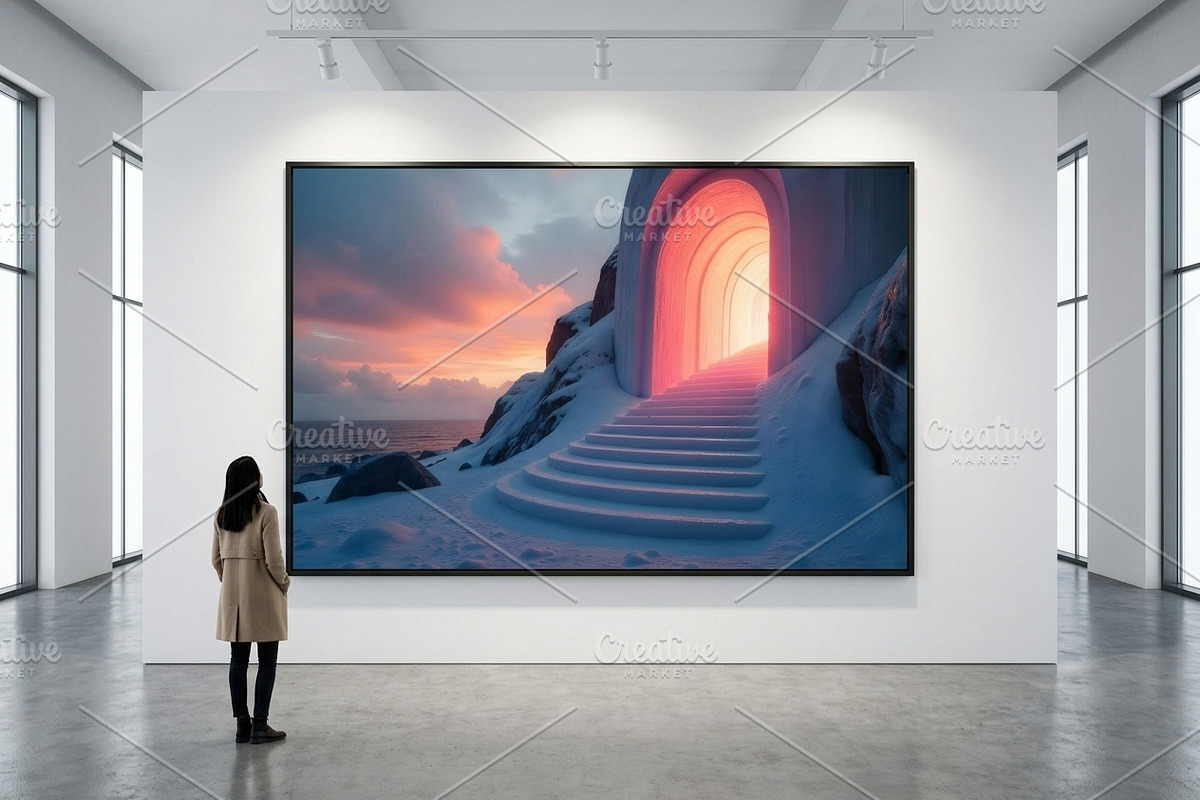 Glowing Archway Winter Landscape JPG, a Nature Photo by Aura Canyon HQ (Photo 3 of 7)