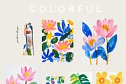 COLORFUL ABSTRACT Prints & Textures, a Background Graphic by Lana Elanor (Thumbnail 5 of 10)