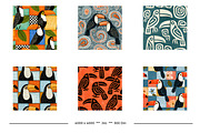 Toucans Retro Art Style Designs, a Pattern Graphic by karenfoleyphoto (Thumbnail 8 of 13)