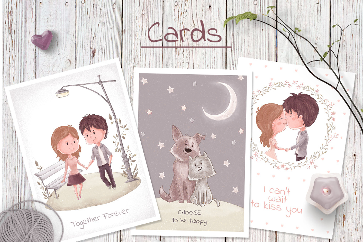 I Love You • romantic collection, a Decorative Illustration by MeadowFox (Photo 5 of 8)