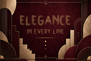 ARVEXA — Art Deco Inline Display, a Blackletter Font by idealistudio (Thumbnail 2 of 5)