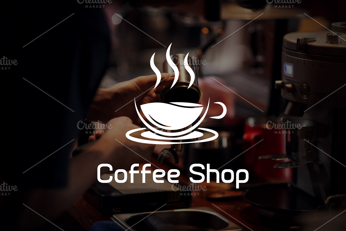 Coffee Shop Logo, a Food Illustration by Kaushal Jangid (Photo 4 of 5)
