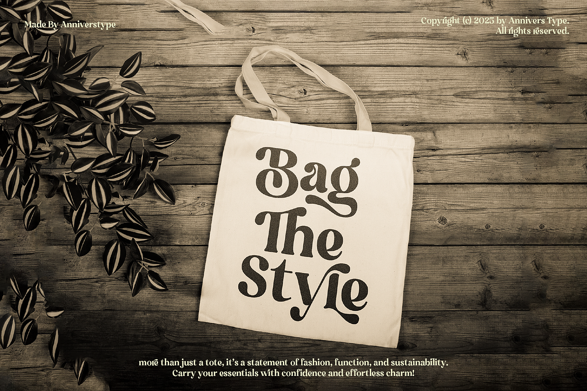 Luna Bloom - Classic Retro Vintage, a Serif Font by Annivers Type (Photo 5 of 10)