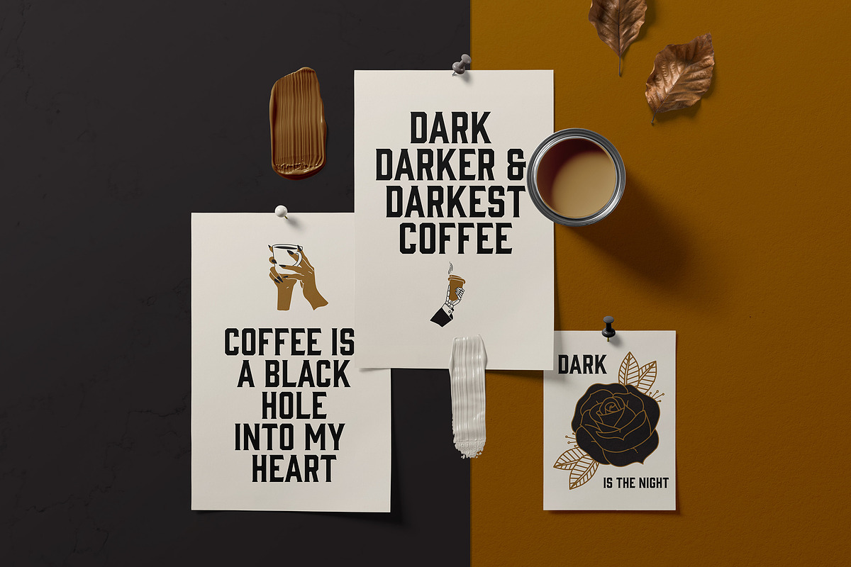 Black Coffee Bundle, an Illustration by ohdeardelgado (Photo 4 of 14)