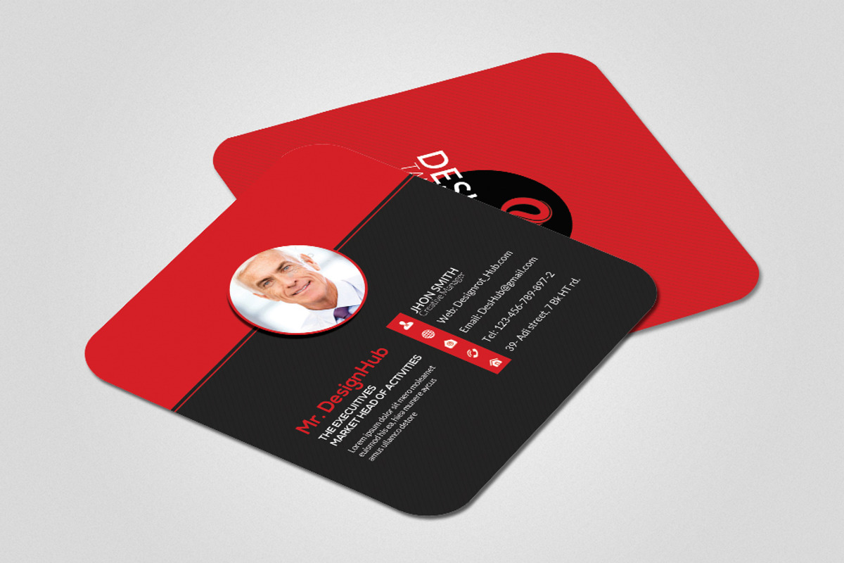 Small Social Card Template, a Business Card Template by Psd Templates (Photo 1 of 3)