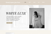 Wix Website - White Luxe, a Websites & App Template by Freedom Business Shop (Thumbnail 1 of 11)