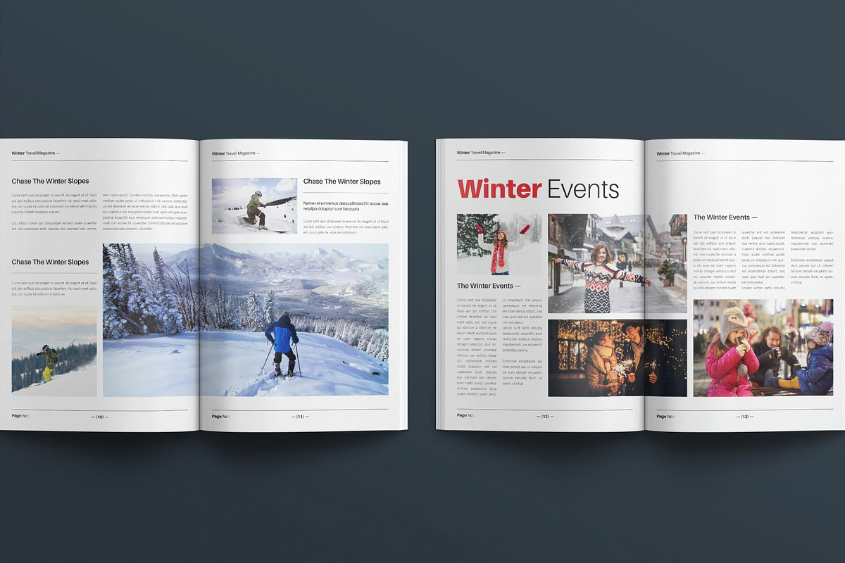 Winter Travel Magazine Template, a Magazine Template by E-Type (Photo 5 of 8)