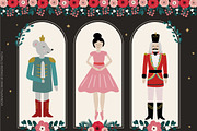 Floral Christmas clipart & pattern, an Animal Illustration by Cozy pattern shop (Thumbnail 7 of 14)