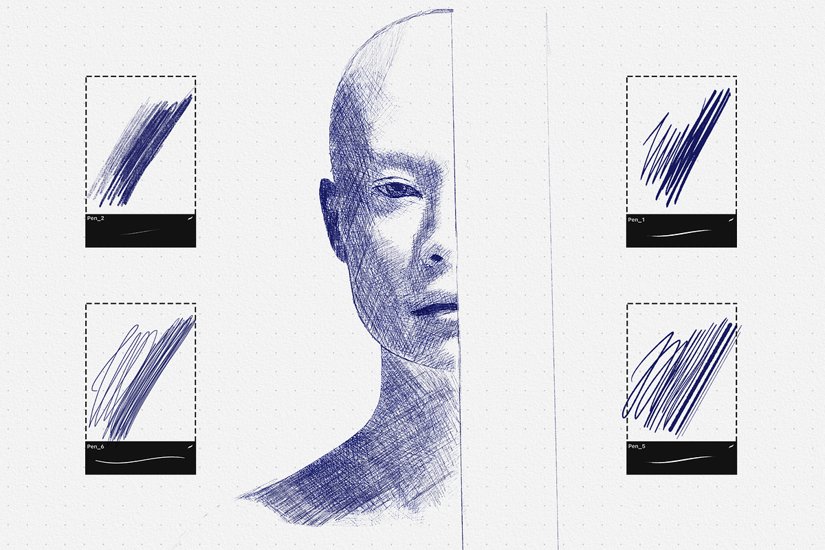 Procreate Ballpoint Pens Set, a Brush Add-On by Brush Moment (Photo 8 of 13)