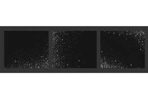 Silver glitter shimmer particles on, an Illustration by art PVP - market