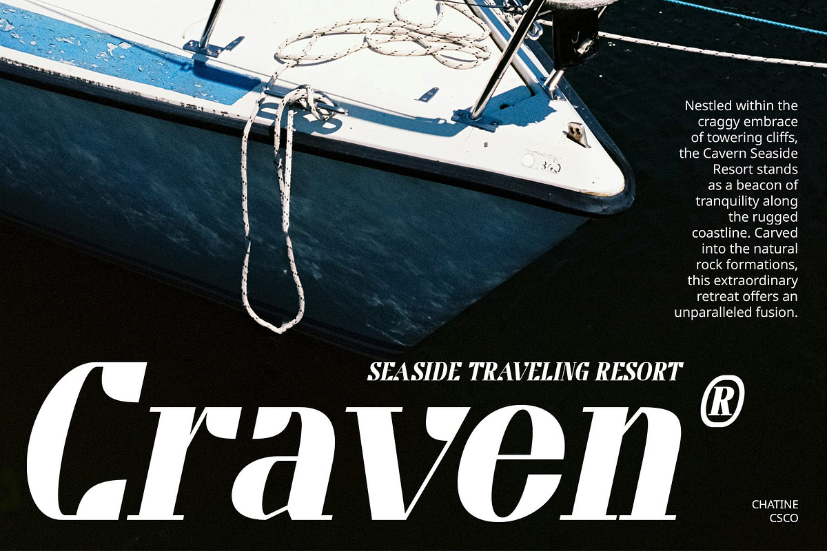 Chatine – Display Typeface, a Serif Font by Craft Supply Co. (Photo 3 of 8)