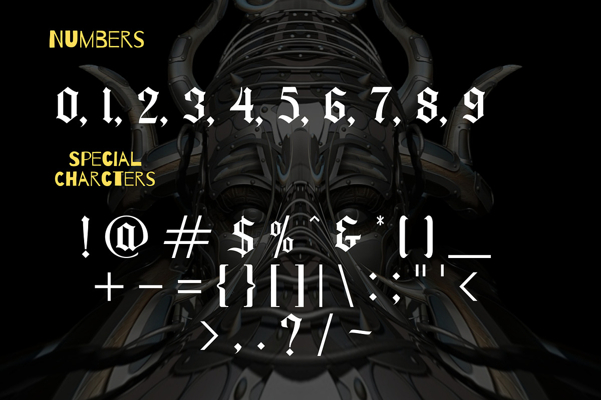 IronCrest - A Blackletter Font, a Blackletter Font by PaperMoon (Photo 4 of 4)