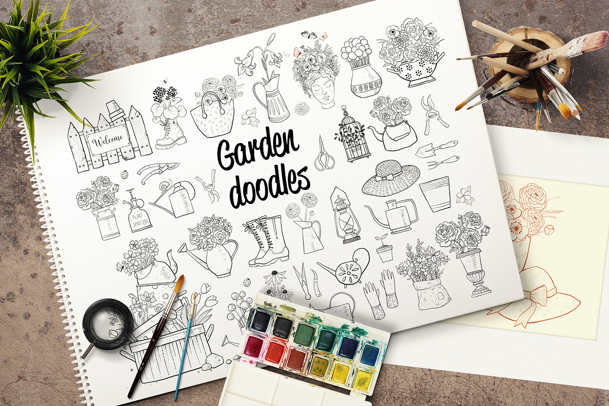 Garden doodles, an Illustration by Elina_Li (Photo 1 of 8)