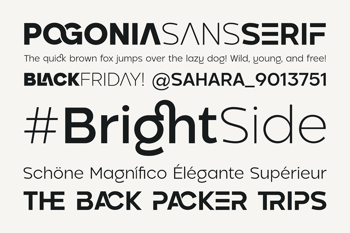 Pogonia - Modern Font Family, a Sans Serif Font by Asenbayu (Photo 12 of 14)