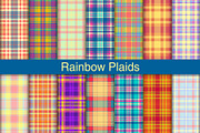 #225 Rainbow Colors Plaids, a Pattern Graphic by Plaid4You (Thumbnail 1 of 5)