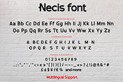 Necis, a Sans Serif Font by twinstd (Thumbnail 8 of 10)