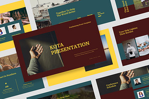 Kota : Charity Pitch Powerpoint, a Presentation Template by Punkl Camp