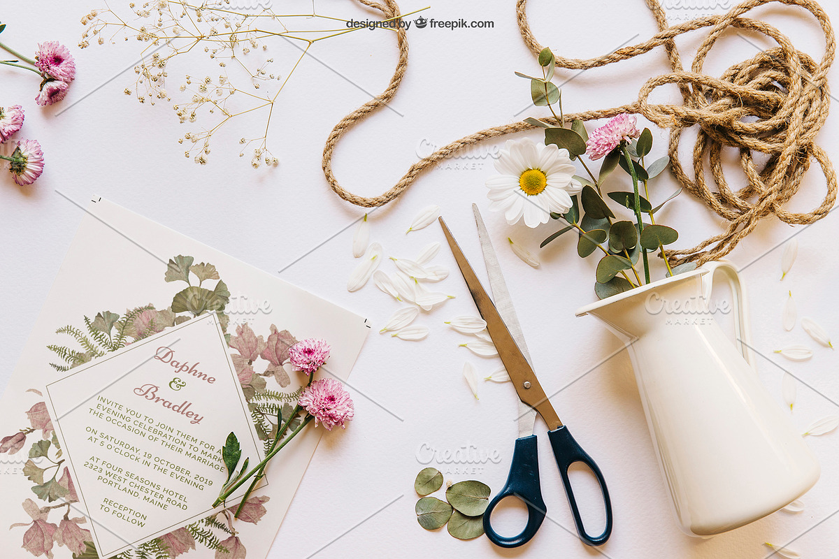 Ginkgo Wedding Invitation Suite, an Invitation Template by Cyrah's Collection (Photo 3 of 4)