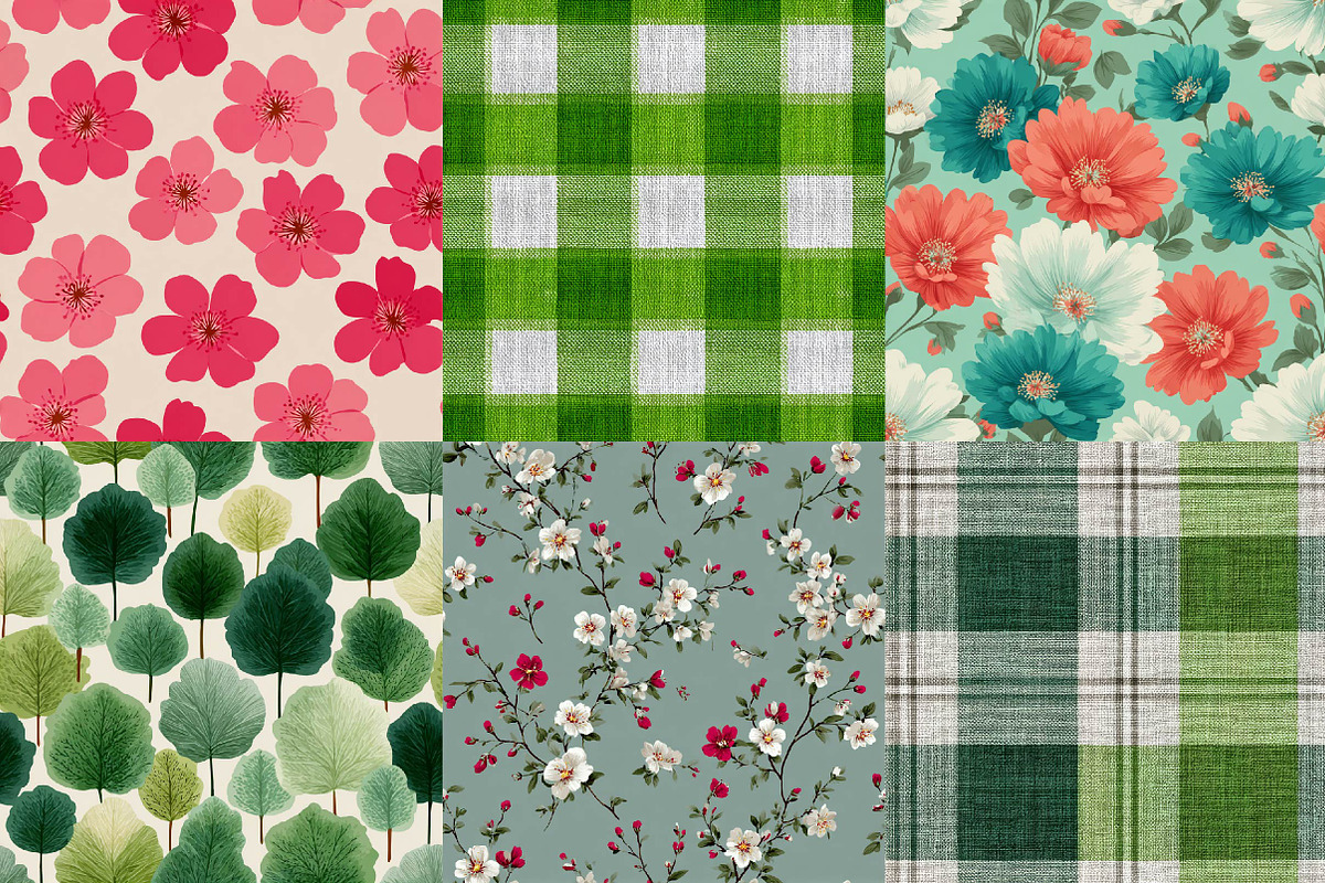 Spring Seamless Printable Digital Pa, a Texture Illustration by DreamPrint404 (Photo 5 of 7)