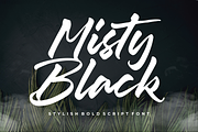 Misty Black - Stylish Script Font, a Script Font by Balpirick Studio (Thumbnail 1 of 7)