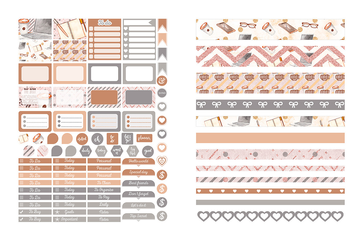 Tech-themed Planner Stickers, a Design Template by DigitalDesignAI (Photo 5 of 13)