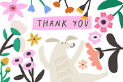 Dogs with flowers | 100% Hand drawn, an Animal Illustration by Olia (Thumbnail 10 of 10)