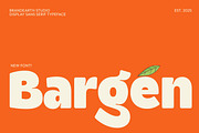 Bargen – Bold Playful Sans Serif, a Sans Serif Font by Brand Earth (Thumbnail 1 of 7)