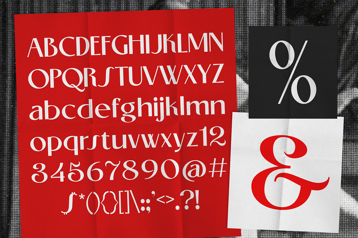 Protesa - Retro Display Font, a Sans Serif Font by Prominent & Affluent (Photo 3 of 9)
