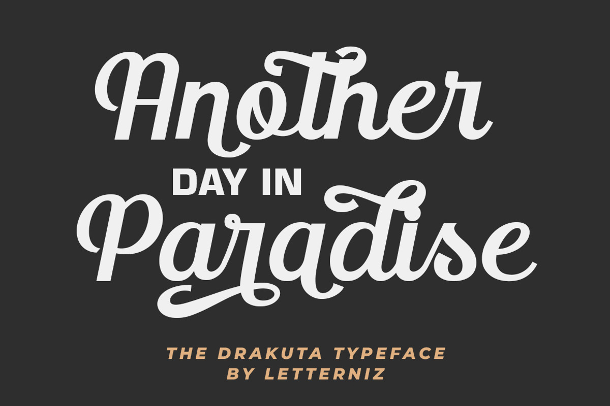 The Drakuta Vintage Script Font, a Script Font by nizarbagasm (Photo 3 of 8)