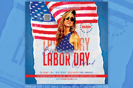 Labor Day Flyer, a Flyer Template by Artolus