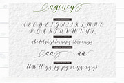 Agency Script, a Script Font by josstype (Thumbnail 11 of 11)