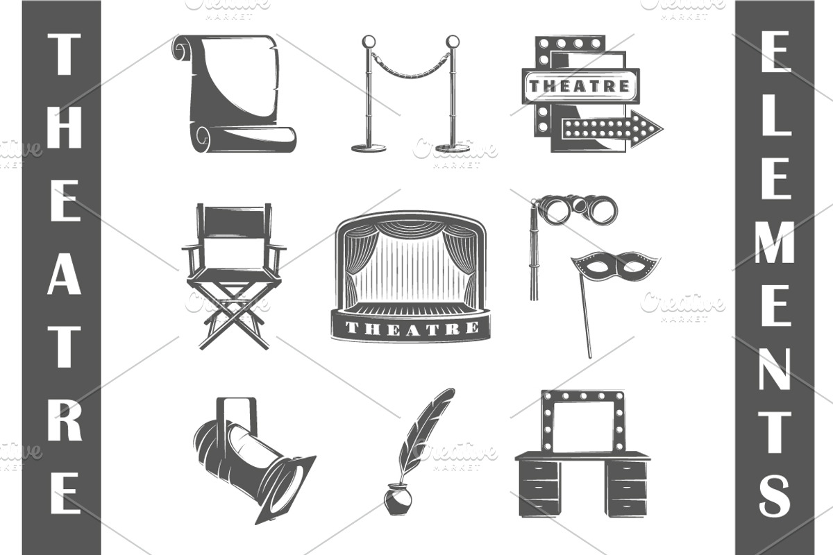 27 Theatre logos templates, a Branding & Logo Template by Art Design (Photo 7 of 38)