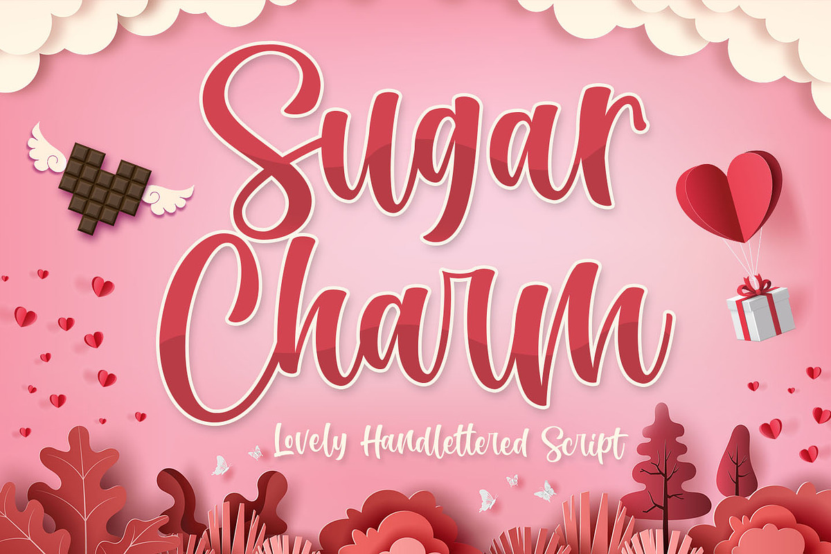 Sugar Charm - Lovely Script