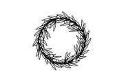 Floral Wreath Circle SVG Bundle, an Illustration by Creativeshirt (Thumbnail 3 of 51)