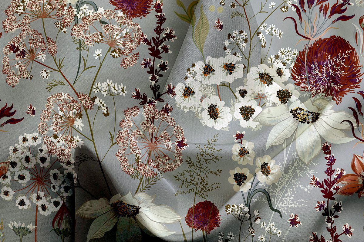 Wild meadow seamless pattern, a Pattern Graphic by FleurArt (Photo 6 of 6)