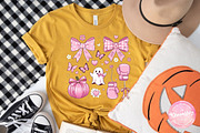 Preppy October Pink Ghost Breast Can, an Illustration by CreationArt (Thumbnail 2 of 4)