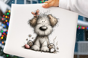 Whimsical easter dog clipart, an Illustration by SinaCreation (Thumbnail 10 of 11)