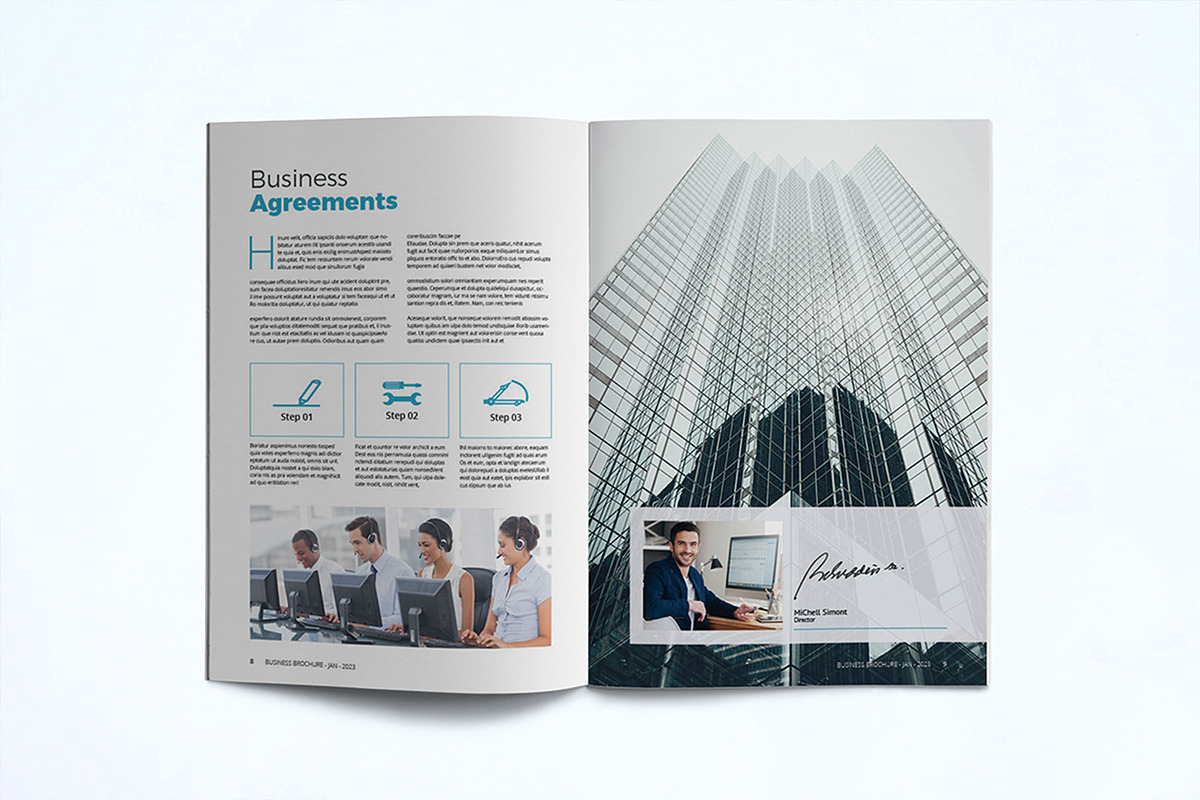 Business Brochure Template, a Brochure Template by UnicodeID (Photo 5 of 8)
