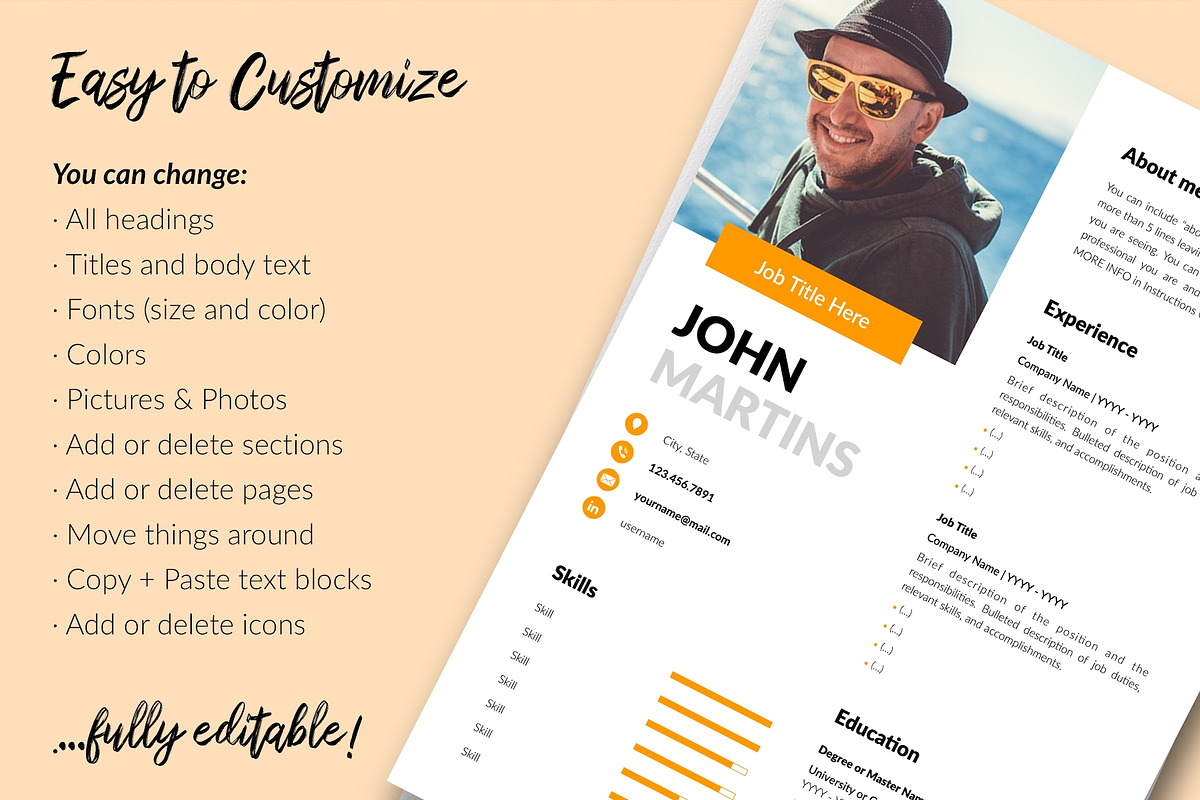 Modern Resume Design / CV - John, a Resume Template by Templates Design Co. (Photo 13 of 17)